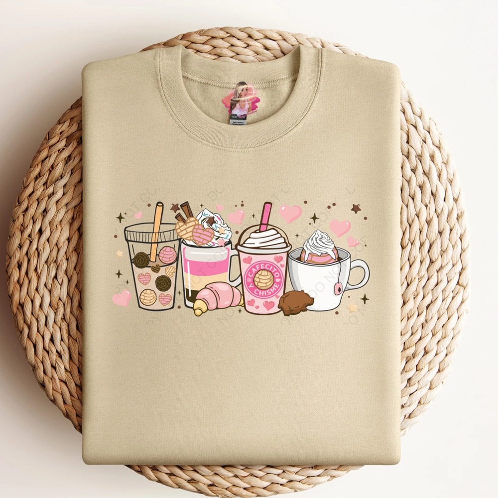 CAFECITO Y CHISME CREWNECK